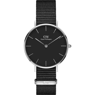 Daniel Wellington DW Watch Petite Cornwall Black Silver 32mm