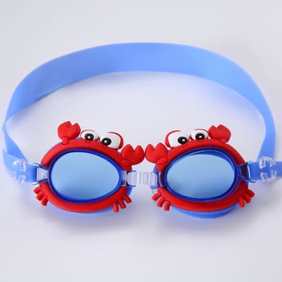 Rode Krab Vorm Kinder Duikbril Kinder Zwembril Waterafstotend Anti-Condens Verstelbare Pasvorm Bril Other rood