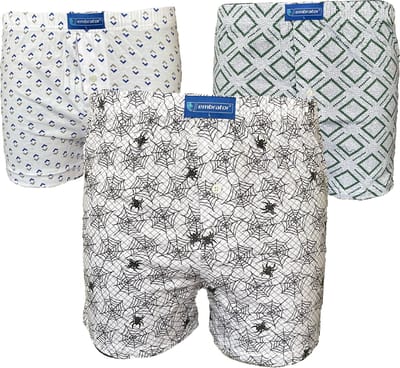 Embrator 3-pack mannen Boxershort Loose Fit katoen 2XL