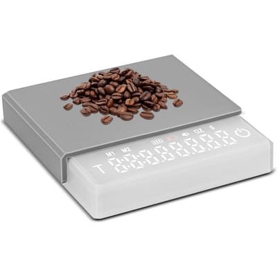 Mini balance à café avec minuterie, balance numérique portable rechargeable de type C à 3 modes précis de 2 kg/0,1 g