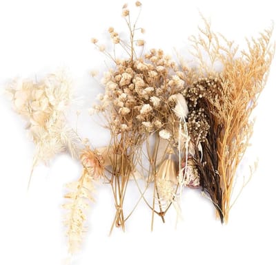 EGoods - Gemengde doe-het-zelf bloemen voor kaarsen, hars en sieraden - Natuurlijk en kunstmatig - Decoratieve hangers voor nagels - Meerdere kleuren