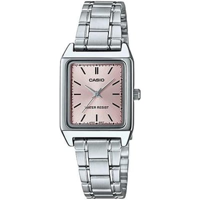 Casio STANDARD Serie STANDARD Serie Retro Waterdicht Kwarts Uurwerk Roestvrijstalen Band Japanse en Koreaanse Vrouwen's Horloge Roze LTP-V007D-4E roze