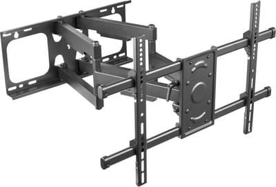 Wolff Mount TVB-78 Universele Zware! TV Muurbeugel 37 t/m 90 Inch – Draaibaar & Kantelbaar – Max. 65 KG – VESA 200x200 t/m 600x400 – Tot 63,5 cm Uitschuifbaar – Zwart