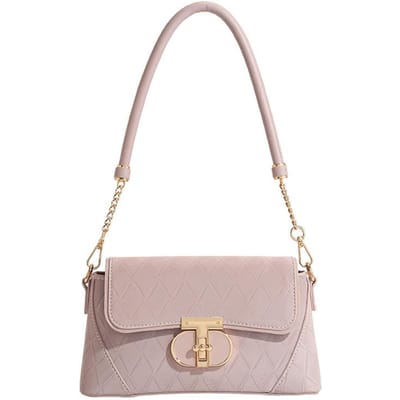 Koreaanse Diamantvormige Okseltas voor Dames  Nieuwe Kettingtas  Niche en Veelzijdige Dating Schoudertas  Crossbodytas white
