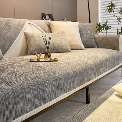 Nieuw Chenille Bankkussen Vier Seizoenen Universele Bankhoes Jacquard Bankhanddoek Tapijten Voor Woonkamer Huisdecoratieve Deken 30x50cm pillowcase
