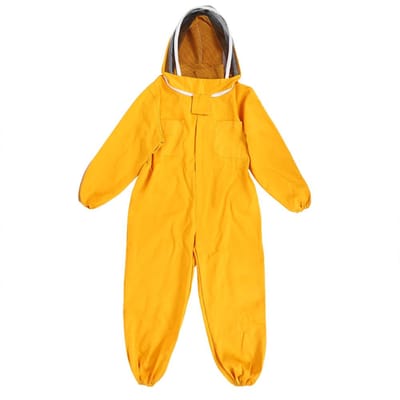 Eendelig imkerpak Imkerij Beschermende Kleding Smock Imkerij Benodigdheden(XXL ) XXL yellow