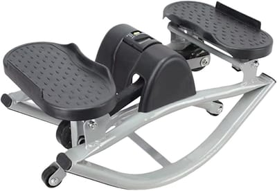 Stepper met Zijwaartse Beweging - Balans Trainer - Thuis Fitness - Stille Hydraulische Technologie - 68 kg - Zwart