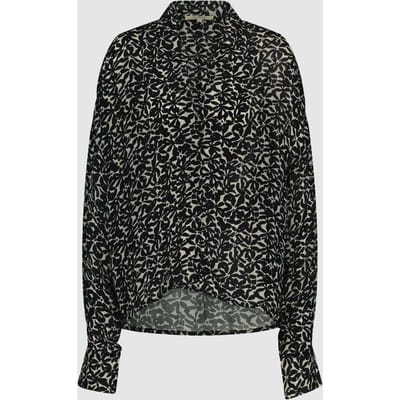 Circle of Trust Bonnie Blouse Floral Fusion Maat: XS | Longsleeves Outlet | Dames | Zwart