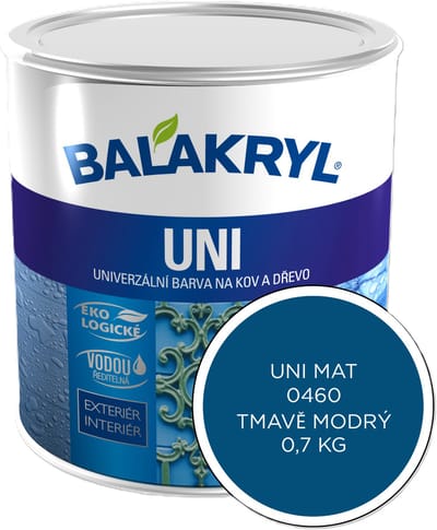 Balakryl UNI MAT 0,7kg, 0460 donkerblauw
