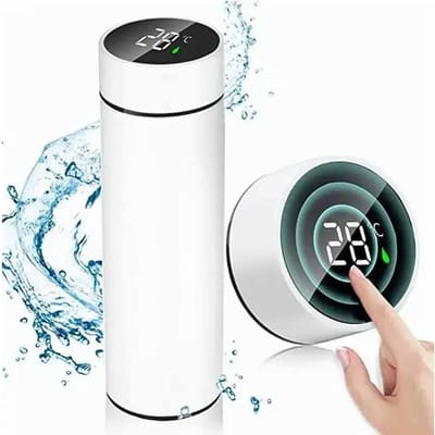 500ML Smart Insulation Cup Mini Thermosbeker Waterfles Led Digitale Temperatuurweergave Roestvrijstalen Thermosbeker 500ml gray