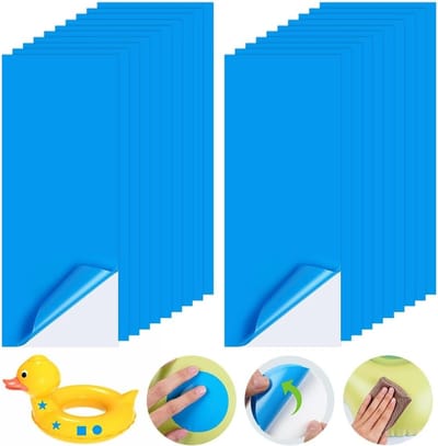 20 Stuks Zelfklevende Vinyl Reparatie Patches, PVC Kit voor Zwembaden en Opblaasbare Spa's, Ideaal voor Snelle Herstellingen