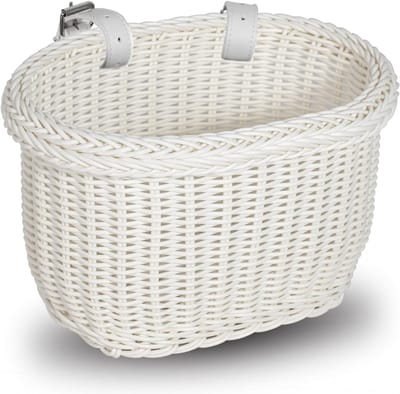 White-Label® Fietskrat - Fietsmand -Wit