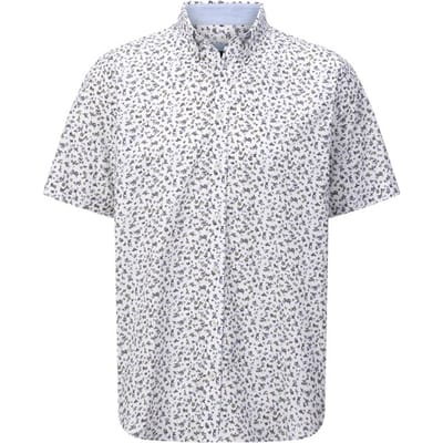 Babista herren Overhemd Met Korte Mouwen - 39/40 - wit - Plus Size