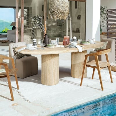 LOBERON Tafel Calerio crème