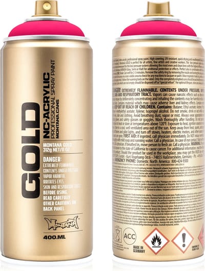 Montana GOLD Fluor Verf ROZE spuitbus 400ml