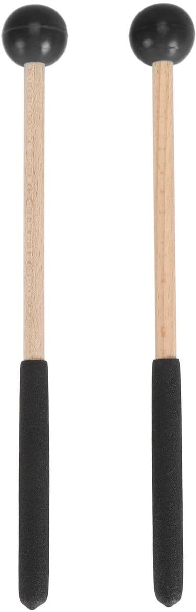 Dailygoods- Percussiehamer Rubber/Esdoorn - Multifunctionele Tongdrumhamer - Geschikt voor Klokkenspel/Xylofoon - Lengte 22 cm - Uitstekende Geluidskwaliteit - Hamer