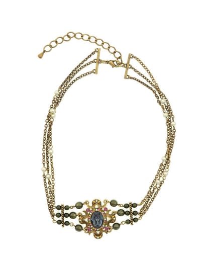 Behave® Dames Ketting Vintage Luxe Goud-Kleur 40 cm – Nikkelvrij Handgemaakt