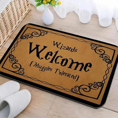 Welkom Deurmat Badkamergebied Antislip Absorberend Tapijt Tovenaar Muggle Hal Decor Tapijt Huisdecor Entree Deurmat 50x80cm