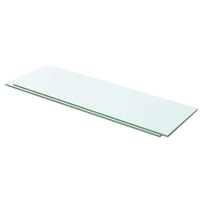 vidaXL - Schappen - 2 - st - 60x15 - cm - glas - transparant