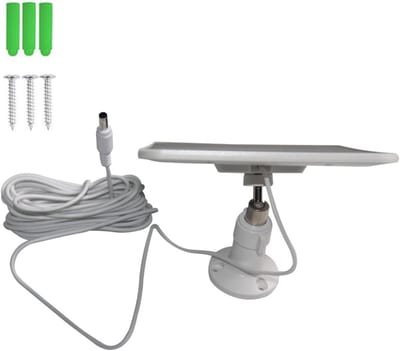 Zonnepaneel - Laadpaneel - Camera Opladen - Hoog Rendement 6W - 205x140mm - Zwart