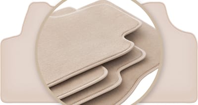 PREMIUM beige vloermatten voor: Citroen Jumpy II bestelbus 2007-2016