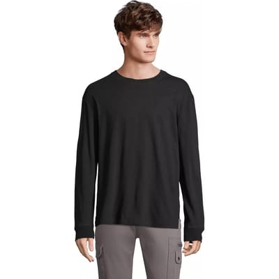 SOL'S Unisex Long Sleeve T-Shirt Pioneer L03982 - Deep Black - 4XL