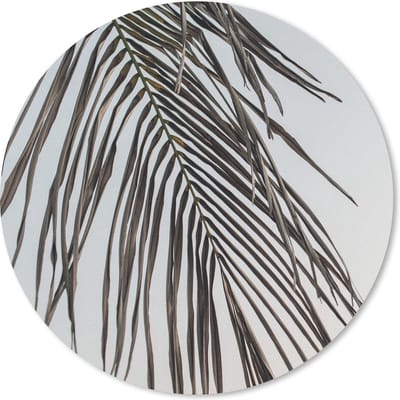 Muismat rond 20x20 cm - Mousepad Zomer - Blad - Palmboom - Ronde muismatten