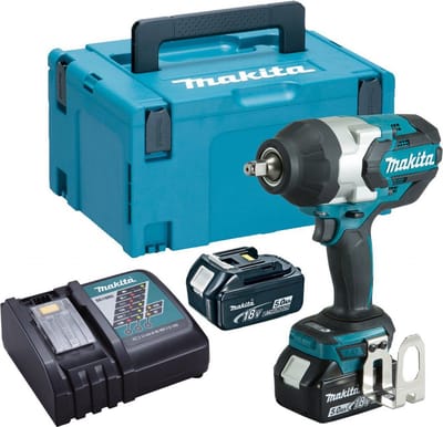 Makita DTW1002RTJ DTW1002RTJ Accu-slagmoersleutel 1000 Nm 18 V Aantal meegeleverde accus: 2 5 Ah Li-ion Brushless