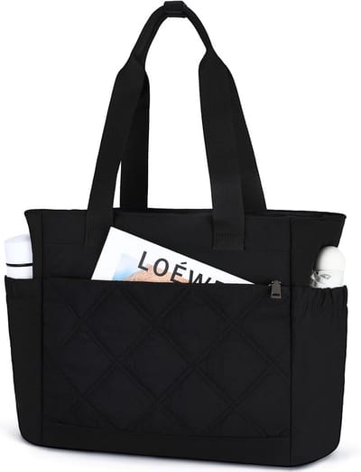 Handtas dames groot - licht gewatteerd - 15,6 inch laptop tas - ideaal voor werk en reizen - SnelShoppen
