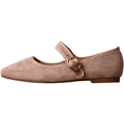 Ballerinaschoen met bandjes en gesp
