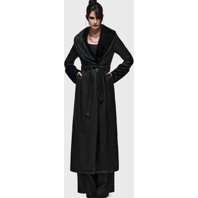 Killstar - Gothic Lange jassen - What Darkness Returns - Night Aura Coat - XS tot XXL - voor Vrouwen - zwart