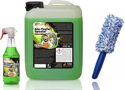 Alu-Duivel Speciaal® Velgenreiniger 5+1 Liter + Velgenborstel - pluche