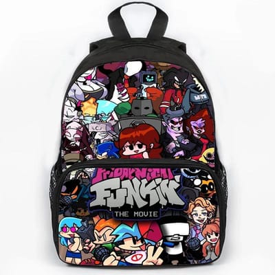 Waterdichte Rugzakken Friday Night Funkin Print Cartoon Schooltassen voor Jongens Meisjes Grote Capaciteit Laptop Rugzak Kinder Boekentas