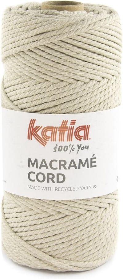 Katia Macramé Cord - 114 lichtbeige - Katoen Garen