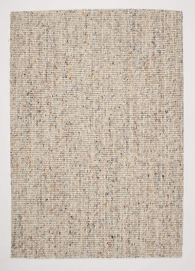DÉJA Living Vloerkleed 140x200cm - Laagpolig Beige Mix Wol - Bela