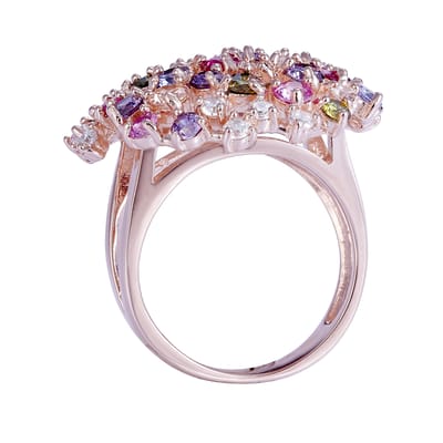 Orphelia Dames 925 Sterling Zilveren Ring - Roze ZR-7451/RG