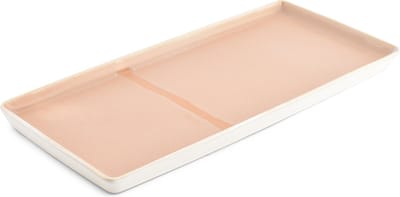 Salt & Pepper Serveerschaal 14x32cm roze Flow (Set van 2)