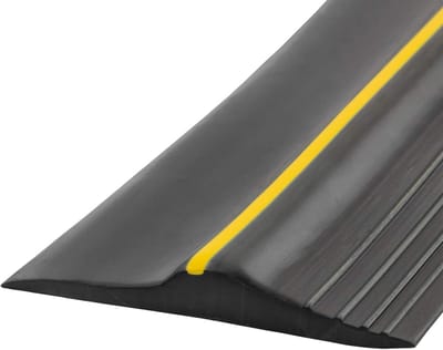 Universele garagedeur drempel afdichtingsstrip- weerbestendig rubber- afdichting niet inbegrepen (6m- zwart)
