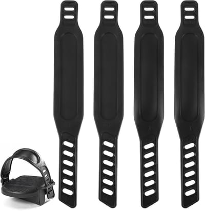 Verstelbare Fietspedalen met 2 Paar Pedal Straps, Geschikt voor Fiets, Hometrainer en Stationaire Fietsen, Ideaal voor Sport en Fitness