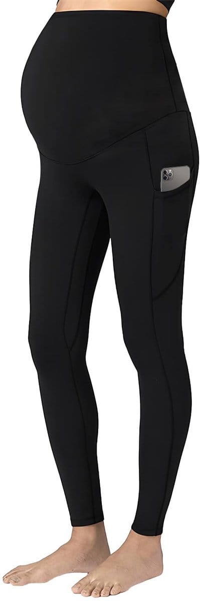 Dailygoods- Zwangerschapslegging Hoge Taille - Rekbare Zwangerschapsbroek - Yogabroek - Trainingslegging met Zakken - Comfortabele Zwangerschapskleding - Perfecte Pasvorm voor Groeiende Buik