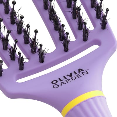 Olivia Garden - FingerBrush Boar&Nylon - Snuggle Purple