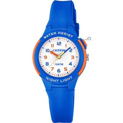 Calypso K6069/3 Kinderhorloge - Polshorloge - Kunststof - Blauw - Ø 29,5mm