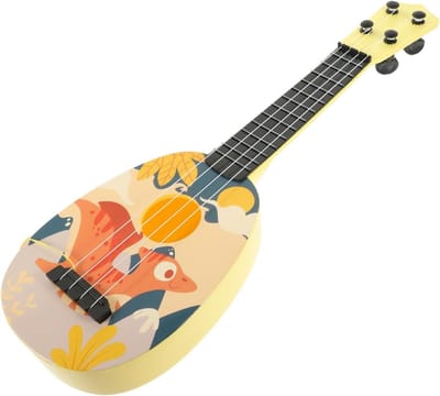 Kinder Gitaar Speelgoed - Muzikaal Instrument - Muzikale Ontwikkeling - Schattig Cartoon Ontwerp - 43cm - Multicolor