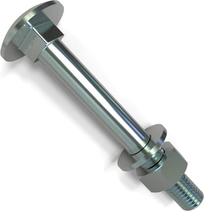 Borgbouten M8 - Slotbouten met moer - Houtverbindingen maken - Verzinkte stalen constructie - 50 stuks - Zilver
