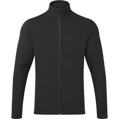 Premier Heren Recyclight Full Zip Fleecejack (Zwart)