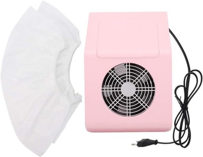 Nagelstofcollector - Nagelstofzuiger - Nagelsalon - 40W Krachtige Zuigkracht - 27.5 cm - Roze