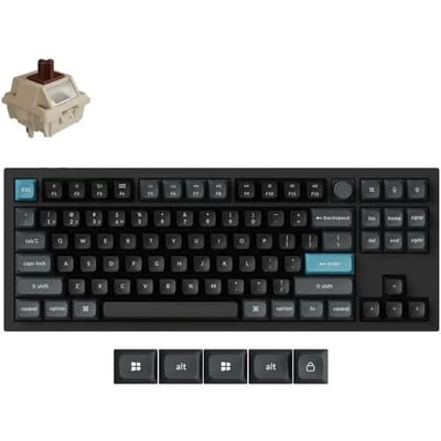 Keychron Q3 Ultra - Mechanisch Toetsenbord - Draadloos - US Qwerty - 80% - Bruine Switch - Zwart