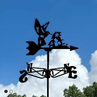 Metalen Windspinner met Dierenmotief - Smeedijzeren Tuin Decoratie voor Buiten - Ornament voor Daktuinen & Binnenplaatsen-Een kolibrie-Belle‘s product-Belle's product