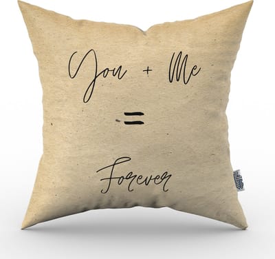 Valentijn kussen You+ Me = Forever - 30 cm