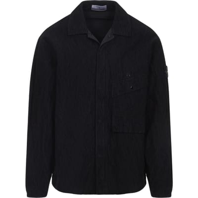 Veste Manches Longues Col Polo Couleur Unie Stone Island Vestes Homme K2S151200020S0229-V0029 XL black